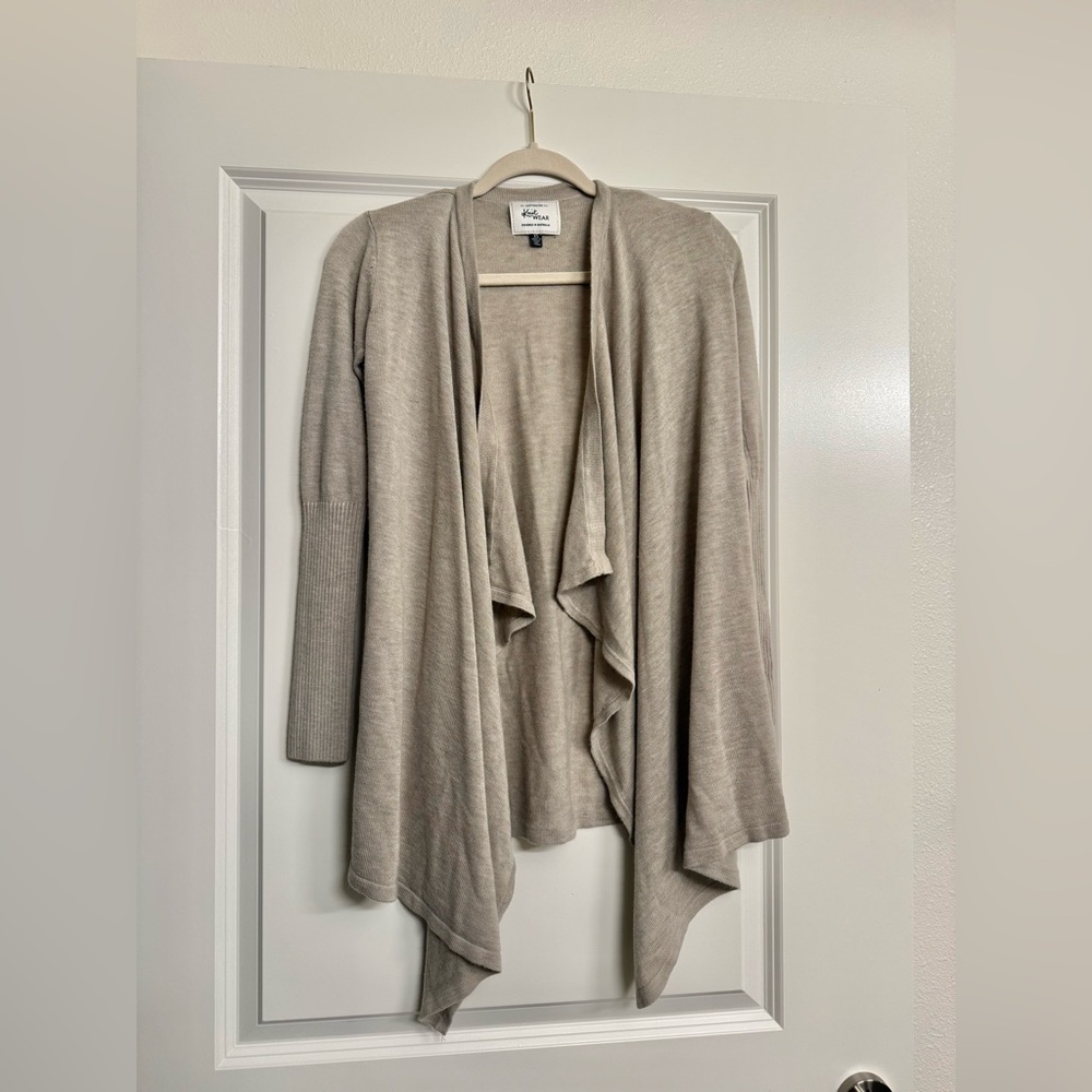 Cotton On Light Beige Draped Cardigan